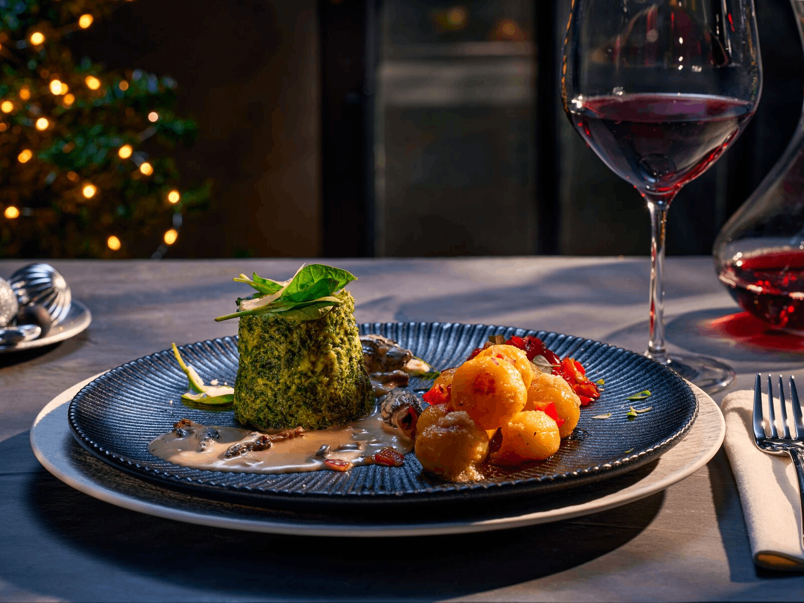 Rezept-XMas-Spinat-Flans_mit_Morchel-Ragout